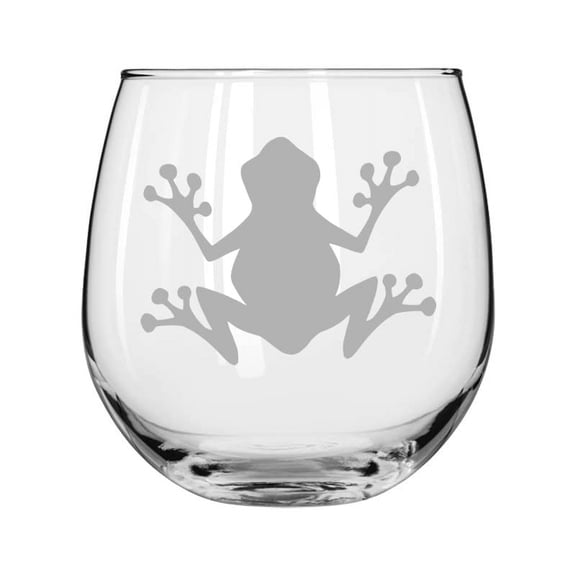 Wine Glass for Red or White Wine Frog (16 oz Stemless)