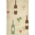 thumbnail image 1 of Wine Glasses Bottle Tea Towels Set of 1 Retro Vintage Kitchen Dish Cloth with Hanging Loop, 18"x28"Lint-Free Absorbent Towel for Kitchen Drying Wiping and Cleaning, 1 of 6