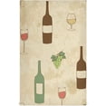 thumbnail image 1 of Wine Glasses Bottle Tea Towels Set of 1 Retro Vintage Kitchen Dish Cloth with Hanging Loop, 18"x28"Lint-Free Absorbent Towel for Kitchen Drying Wiping and Cleaning, 1 of 7