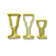 thumbnail image 1 of Wine Glasses Cookie Cutter Set- Fast Shipping - Sharp Edges - Exceptional Quality, 1 of 7