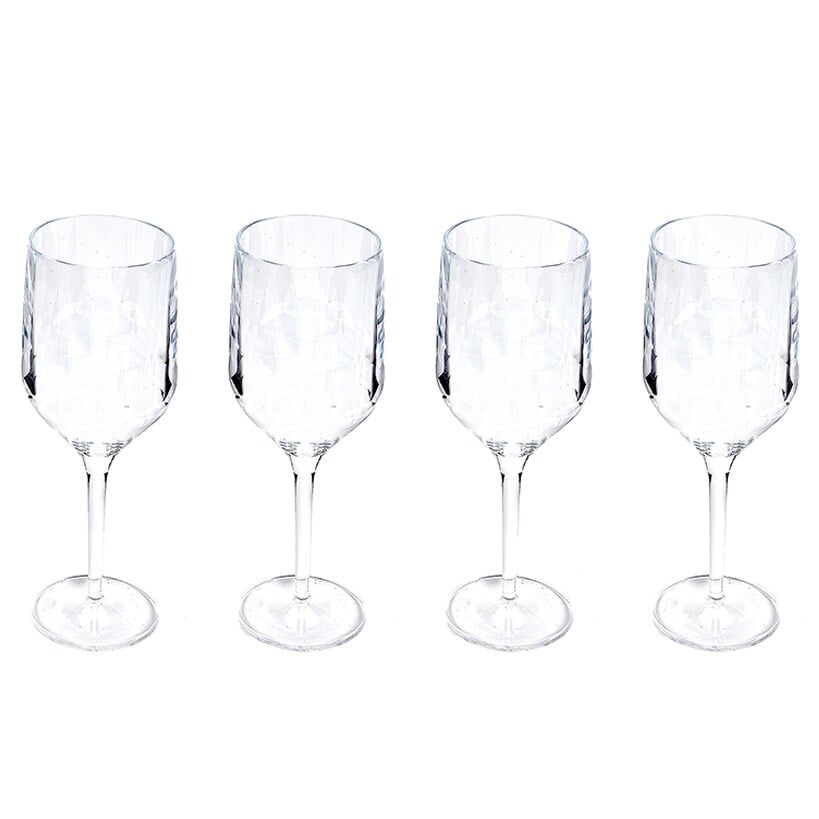 Wine Glasses Outdoor Drinkware Collection Set of 4