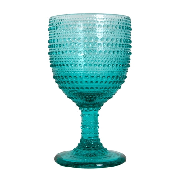 Wine Goblets Pearl Turquoise Goblet 11 fl oz (200ml) Wedding Goblet Glass Cups for Wine Soda