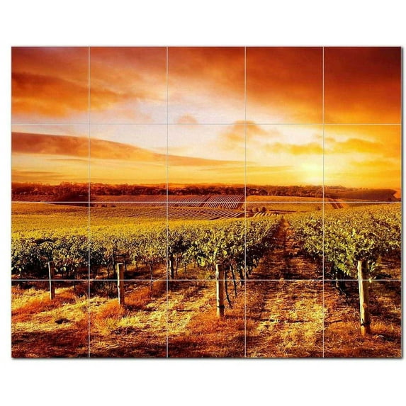 Wine Grapes Ceramic Tile Mural Kitchen Backsplash Bathroom Shower 406361-S54