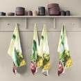 thumbnail image 1 of Wine Grapes Cheese Tea Towels Set of 6 Glass Bottle Kitchen Dish Cloth with Hanging Loop, 18"x28"Lint-Free Absorbent Towel for Kitchen Drying Wiping and Cleaning, 1 of 5