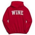 thumbnail image 1 of Wine Graphic Red Men's Cotton Pullover Hoodie, 1 of 1