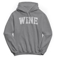 thumbnail image 1 of Wine Graphic Sport Grey Men's Cotton Pullover Hoodie, 1 of 1