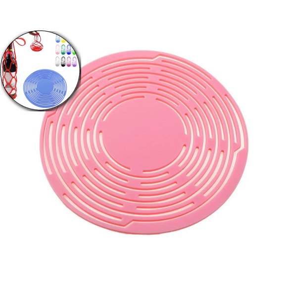 Wine Holder Handheld Bottle Mesh Coaster Silicone Mat Mesh Design for Comfortable to Hold for Party Present