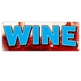 thumbnail image 1 of Wine In Glass 13 oz Vinyl Banner With Metal Grommets, 1 of 5