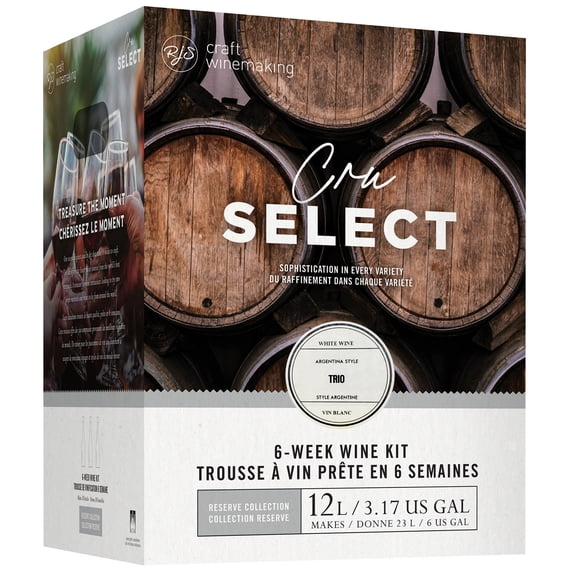 Wine Ingredient Kit - CRU SELECT Argentina Style Trio Viognier Riesling Chardonnay