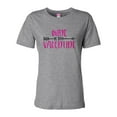 thumbnail image 1 of Wine Is My Valentine LAT Premium Jersey Short Sleeve T-shirt-Heather Grey-xxxl, 1 of 4