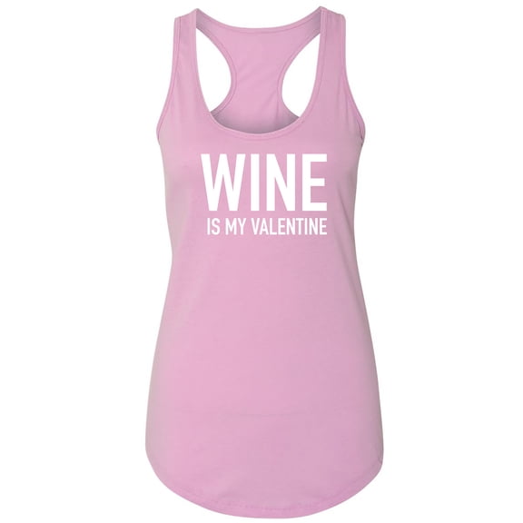 Wine Is My Valentine Racerback Tank