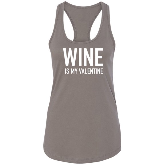 Wine Is My Valentine Racerback Tank