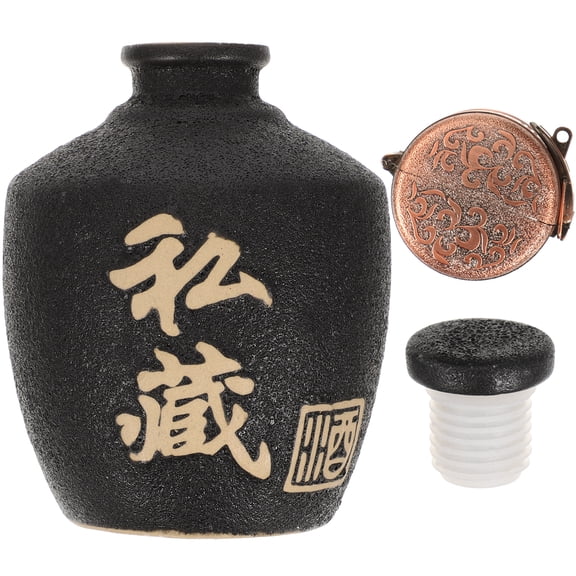 Wine Jar Sealing Container for Liquor Bottle Holder Earthenware Flagon Empty Brewing Pot