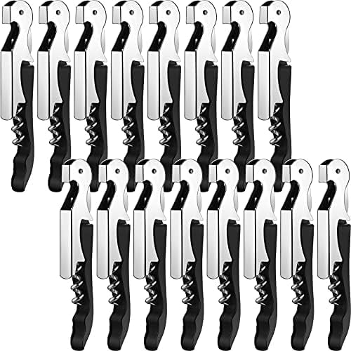 Wine Keys Opener Travel Corkscrew Wine bottle Opener Waiter Beer Bartender for Home Office Kitchen Restaurant Bar Applications(Black,24 Pieces)