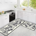 thumbnail image 1 of Wine Kitchen Rugs Italian Kitchen Mats for Floor 2 Piece, Anti Fatigue Floor Mat for Kitchen, Kitchen Floor Mats for Sink and Kitchen Matt for Standing for Kitchen Decor 17"X30"+17"X47", 1 of 6