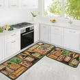 thumbnail image 1 of Wine Kitchen Rugs Italian Kitchen Mats for Floor 2 Piece, Anti Fatigue Floor Mat for Kitchen, Kitchen Floor Mats for Sink and Kitchen Matt for Standing for Kitchen Decor 17"X30"+17"X47", 1 of 1