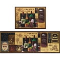 thumbnail image 1 of Wine Kitchen Rugs, Kitchen Mat Set of 2, Grape Kitchen Mat, Wine Decor for Kitchen, Kitchen Wine Mats, Wine Kitchen Mats for Floor, Vineyard Kitchen Rugs and Mats, Wine Theme Rugs 17x24 and 17x48 Inch, 1 of 5