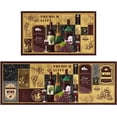 thumbnail image 1 of Wine Kitchen Rugs, Kitchen Mat Set of 2, Grape Kitchen Mat, Wine Decor for Kitchen, Kitchen Wine Mats, Wine Kitchen Mats for Floor, Vineyard Kitchen Rugs and Mats, Wine Theme Rugs 17x30 and 17x47 Inch, 1 of 6