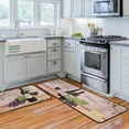 thumbnail image 1 of Wine Kitchen Rugs and Mats Non Skid Washable, Non-Slip Backing Kitchen Rug Set of 2 for Floor, Kitchen Decor Runner Rug Sets for Kitchen (17"x47.2"+17"x30", Wine), 1 of 7