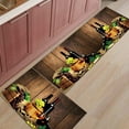 thumbnail image 1 of Wine Kitchen Rugs Set of 2 Kitchen Mats Washable Non-Slip Kitchen Runner Rug for Floor, Living Room, Laundry, Bedroom, Sink, Front Door, Entrance, Wine Glass Wooden Barrel Grape Fruit, 1 of 6