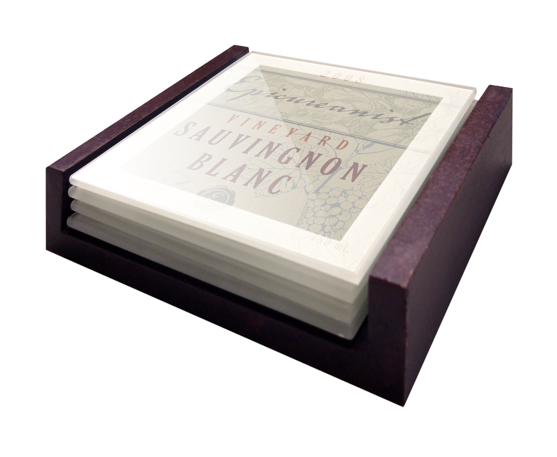 Epicureanist Wine Label Coasters