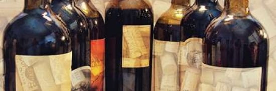 Wine Label Panel II Canvas Art - Gail Peck (8 x 24)