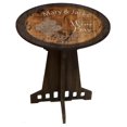 thumbnail image 1 of Wine & Laugh Wine Gift Farmhouse Rustic Round Whiskey Barrel End Table, 1 of 2
