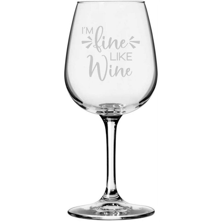 Its Fine I'm Fine Everything Is Fine Stemless Wine Glass - Funny