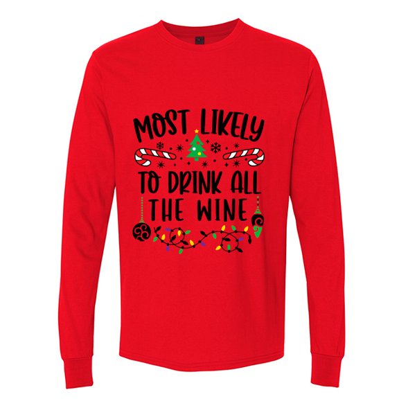 Wine Lover’s Christmas Tee – HolidayShirts