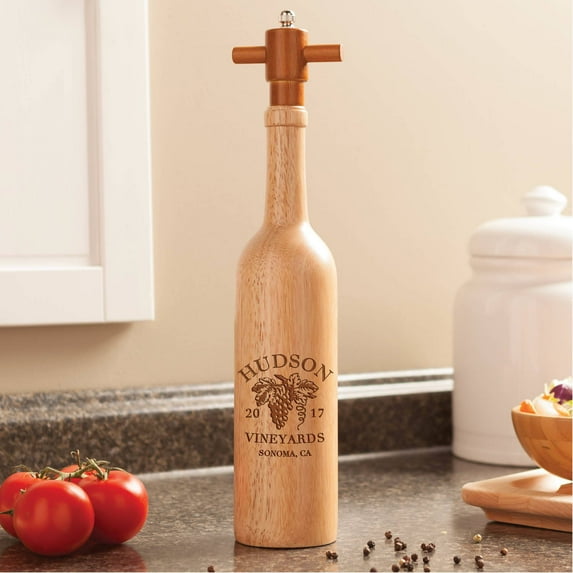 Wine Lovers Personalized Pepper Mill