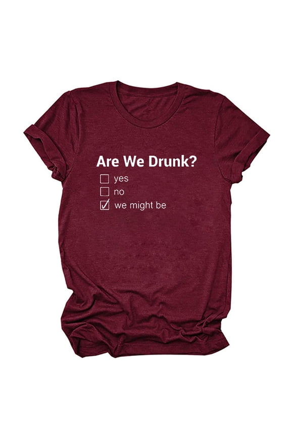 Wine M WIZUTIZ Tops for Women Trendy up to 50% Off Pure Colour Sports Fashion Tunics T-shirt Round Neck Linen Solid Tshirts Fluffy Ladies Blouse Plus Ultra Soft Tshirt Lightweight Short Sleeve Tops T