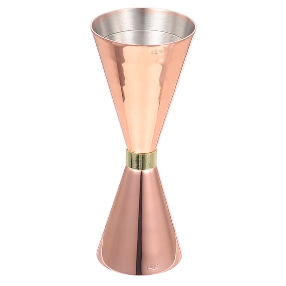 OHOIOLLA Cocktail Jigger Stainless Steel Rose Gold Liquid Measuring Tools 1Pack 4.72X1.57X1.57in