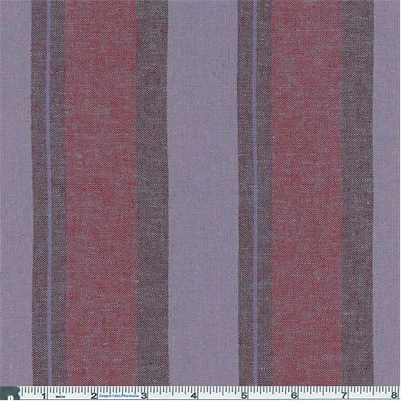 Wine Mix/Dusty Purple Stripe Shirting, Fabric Sold By the Yard