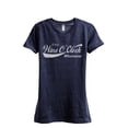 thumbnail image 1 of Wine O'Clock Women's Fashion Relaxed T-Shirt Tee Heather Navy 2X-Large, 1 of 4