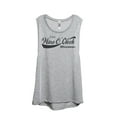 thumbnail image 1 of Wine O'Clock Women's Fashion Sleeveless Muscle Tank Top Tee Sport Grey Large, 1 of 4