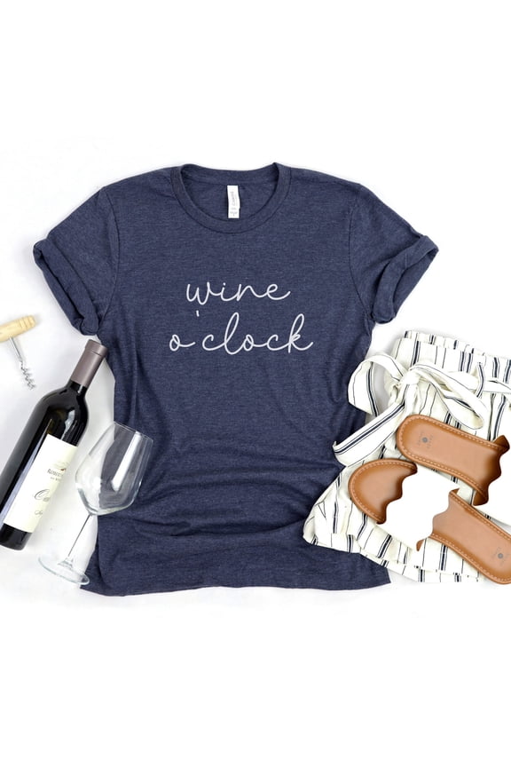 Wine OClock Tee - Wine Lover T-Shirt - Gifts for Wine Lovers - Gifts for Her - Wine T-Shir