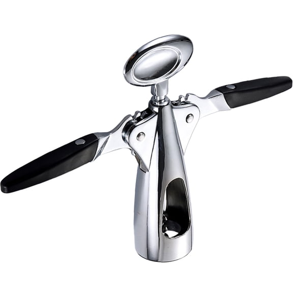 CIMAXIC Elegant Plated Silver Wine Bottle Opener with Zinc Alloy Material for Easy Opening