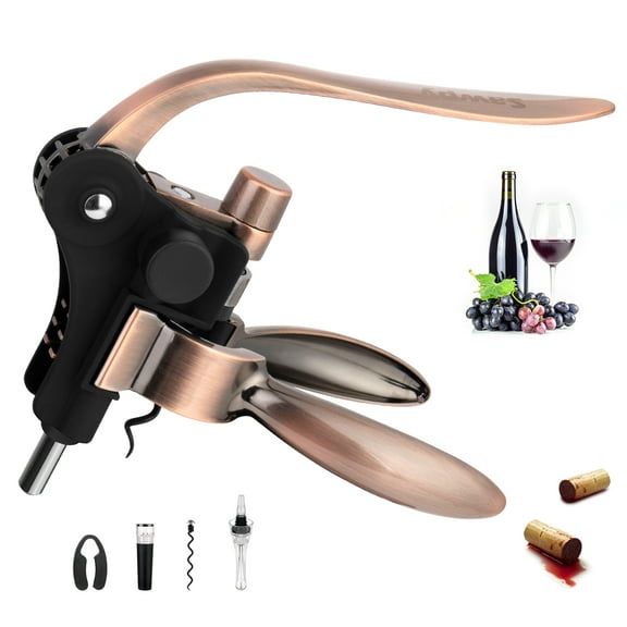 Wine Opener Set - Manual Wine Bottle Opener Set - Opener for Wine Bottles with Stand - Lever Wine Openers Corkscrew Set - Wine Corkscrew Kit with Elegant Packaging