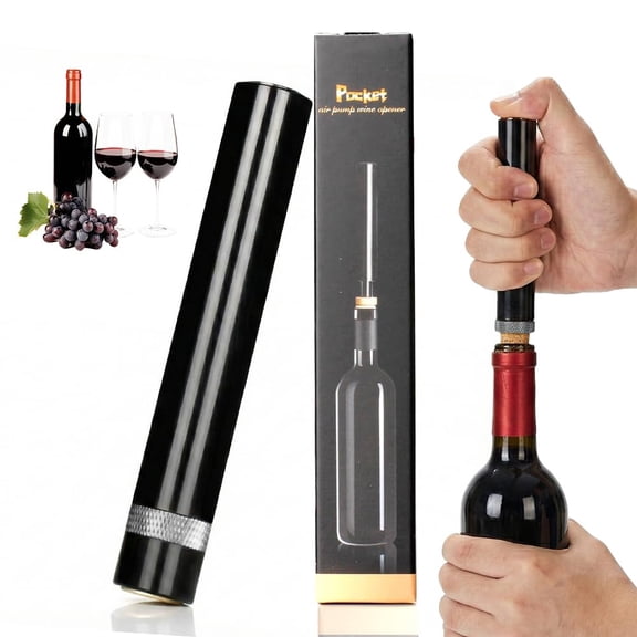 Wine Opener Travel Portable Pocket Air Pressure Pump Wine Openers | Needle Type Wines Bottle Openers for Home, Restaurant, Party(Silvery)