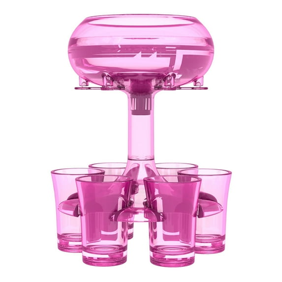 Wine Pourer,6 Shot Glass Dispenser And Holder Dispenser Cocktail Dispenser Carriers Liquid Dispenser Beverage