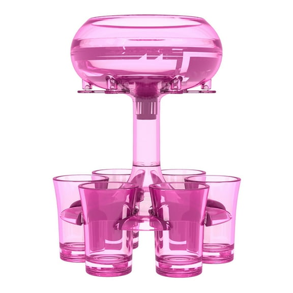 Wine Pourer,6 Shot Glass Dispenser And Holder Dispenser Cocktail Dispenser Carriers Liquid Dispenser Beverage