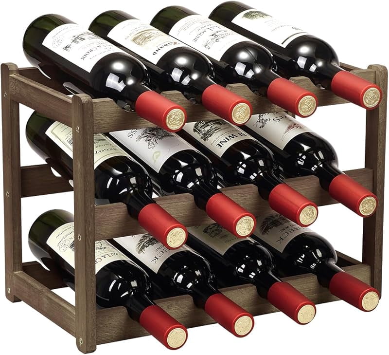 Fresh Look at Wine Rack 8 Bottle 2 Tier Eco Friendly Bamboo Wine