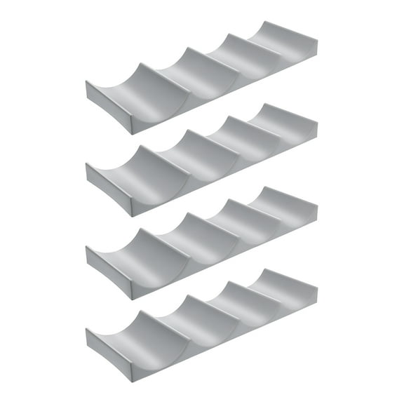 Wine Rack Bottle Organizer Display Shelves Shelf Liquor Holder Storage Cascade White