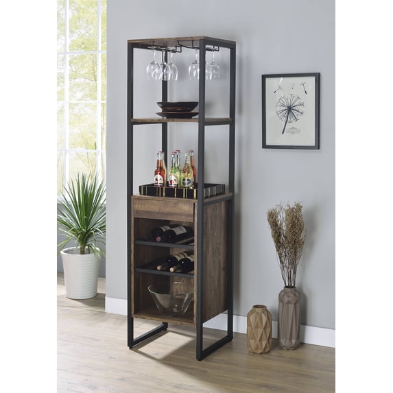 Wine Rack Oak Finish