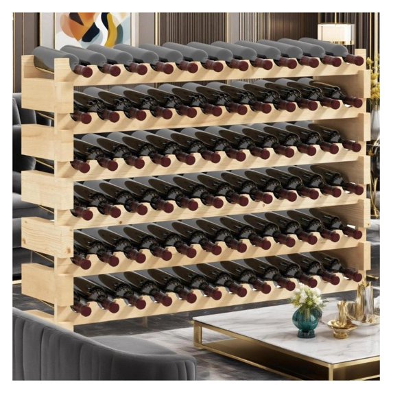 Wine Rack Stackable Wine Rack, Modular Storage Shelves - Walmart.com