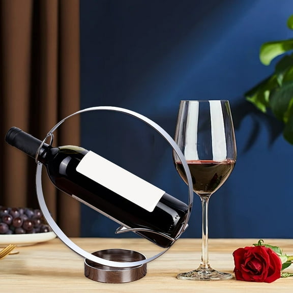 Wine Rack Wall Mounted Iron European Design for Home Restaurant Bar | Bronze Silver | Space-Saving Wine Cabinet Display | Holds Wine & Beer Bottles | Durable, Easy Install, 26.5x24x9.5cm