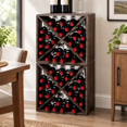Solid Tech Countertop Wine Racks Countertop Solid Wood Stackable Storrustic Retro Cube 48 ...