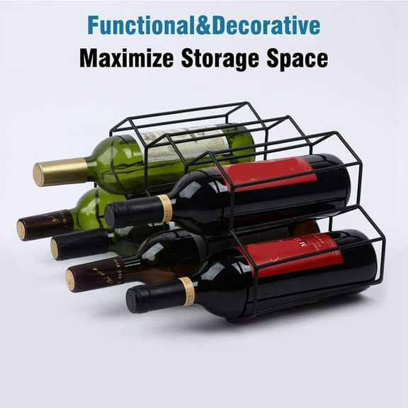 Wine Racks Countertop Wine Rack, Wine Bottle Holder, Small Wine Rack Freestanding Floor, Wine Holders Stands Gold