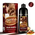thumbnail image 1 of Wine Red Argan Oil Hair Dye Shampoo , 3 in 1  Hair Color Shampoo Lasts 4 Weeks,Easy to Use for Men & Women, 16.9 Fl Oz, 1 of 8