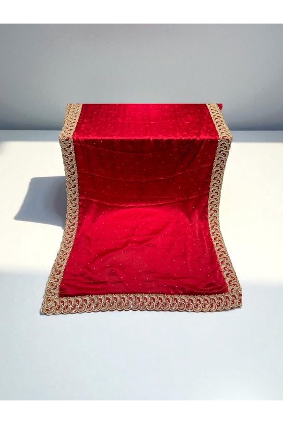 Wine Red, Designer Handwork Saree With Stones, Cultural Wear for Women